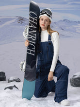 PowderQueen Snow Adventure Bibs Denim-Schneehose für Damen